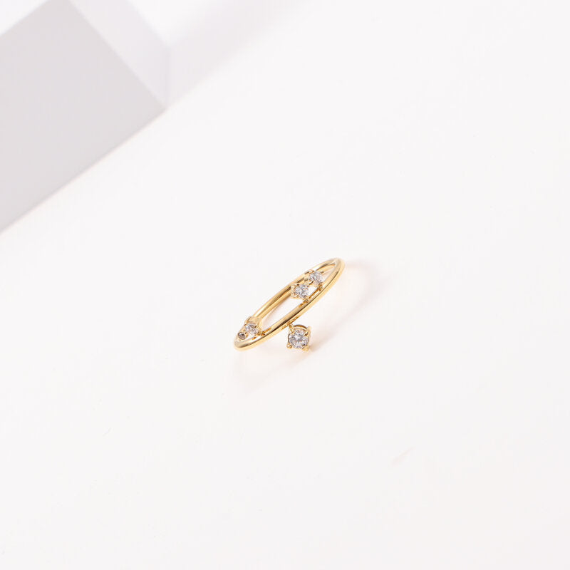 Thin Diamond In The Debris Titanium Steel Rings