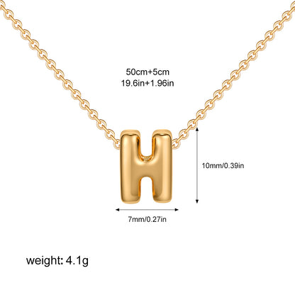 English Letter Simple High-grade Stainless Steel Necklaces