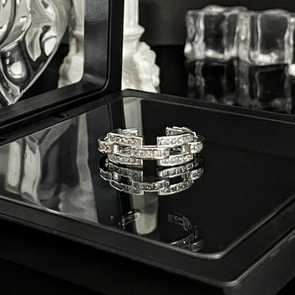 Women's High-grade Bow Open-end Pearl Cold Style Rings