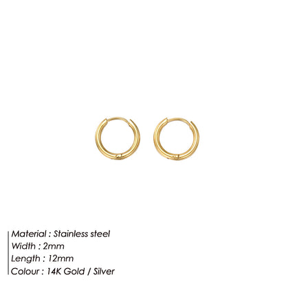 Stainless Steel Ear Gold Plated Jewelry Earrings