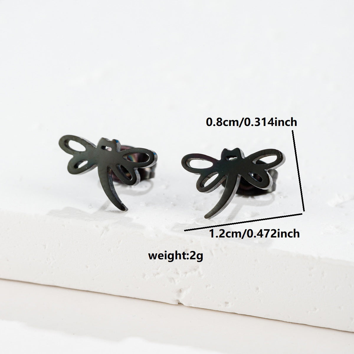 Stainless Steel Halloween Spider Versatile Geometric Earrings