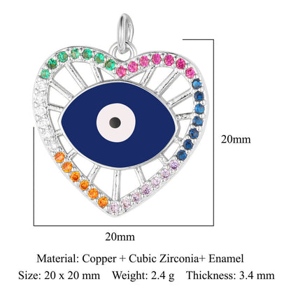 Love Bear Owl Copper Zircon Eyes Pendants