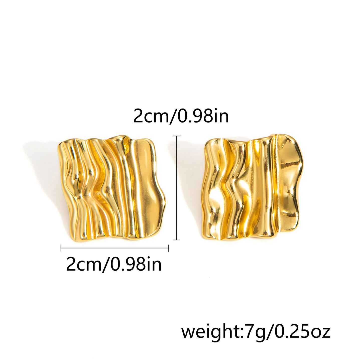 Women's Retro French Geometric Creative Stainless Steel Earrings