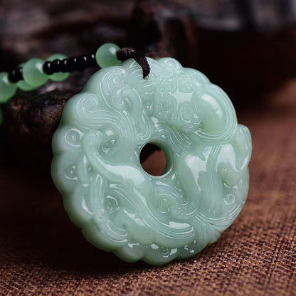 Pi Good Luck Comes Turquoise Male Pendants