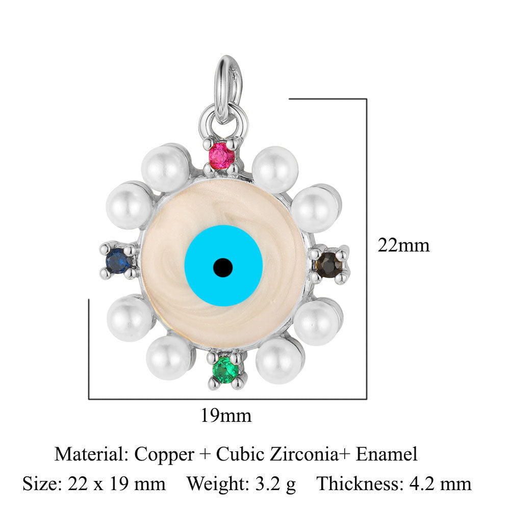 Love Bear Owl Copper Zircon Eyes Pendants