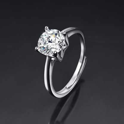Moissanite Female Live Streaming On Opening Rings