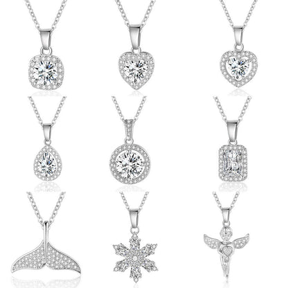 Women's Beads Small Sugar Cube Mermaid Tears Necklaces