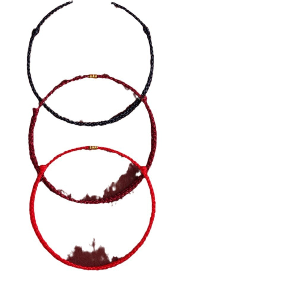 Women's & Men's Woven Hand Strap Female Anklet Couple Bracelets