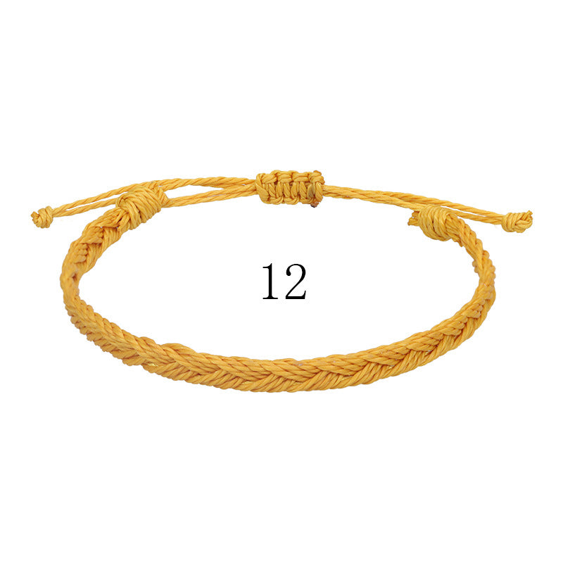 Waterproof Wax Line Woven Boho Surfing Bracelets