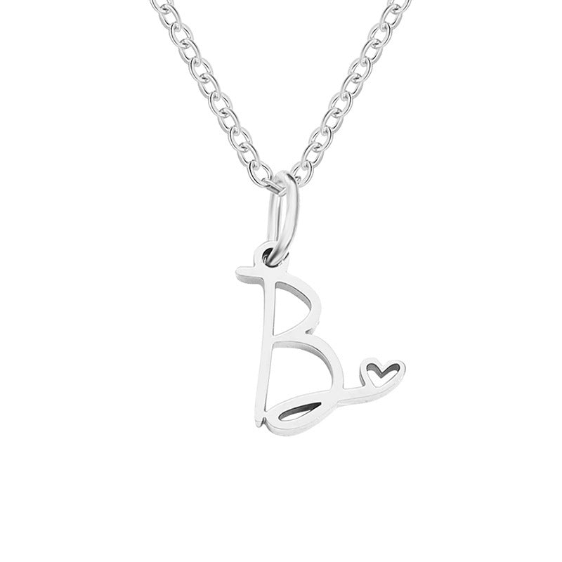 Letter Female Personalized Minority Clavicle Chain Pendants