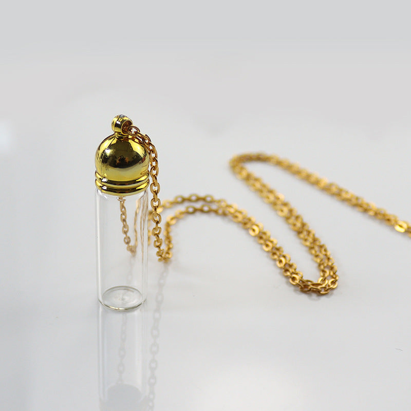 Mouth Glass Bottle Cinnabar Fire Extinguisher Pendants