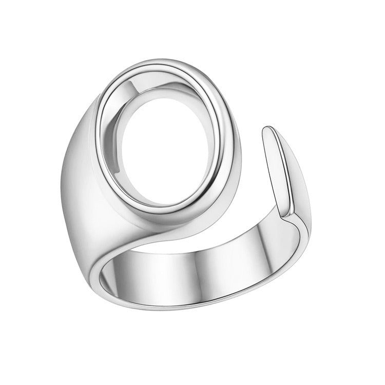 English Letters Female Opening Adjustable Fashion Rings