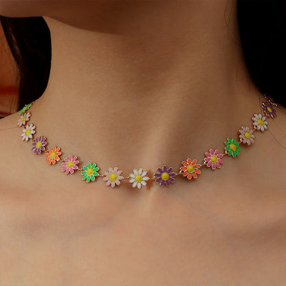 Grace Flower Little Daisy Female Fresh Necklaces