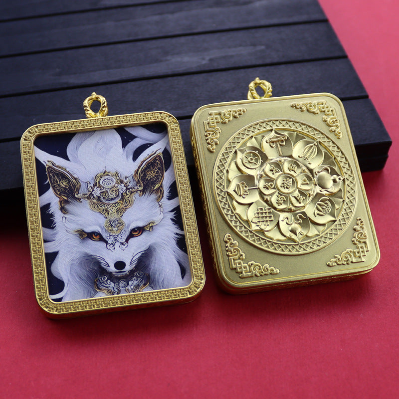 Ethnic Style Golden Fox Previous Life Pendants