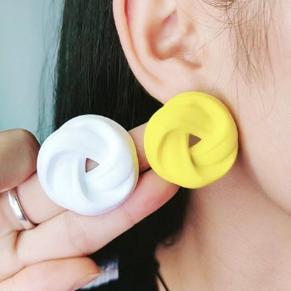 Women's Three-dimensional Spray Paint Fashion Korean Style Earrings