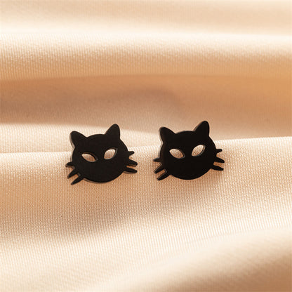 Fashion Small Ear Female Cute Stainless Steel Animal Pet Earrings