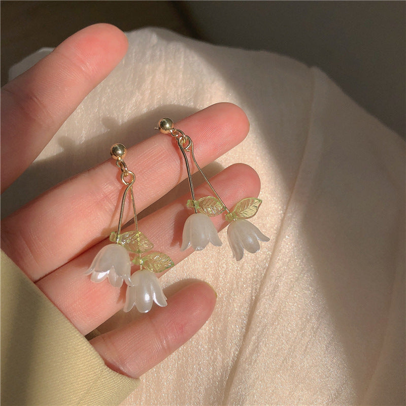 Asymmetric Rabbit Flower Mori Creative Design Earrings