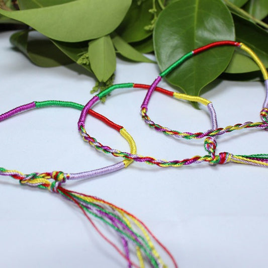 Festival Colorful Rope Ethnic Style Braiding Thread Bracelets