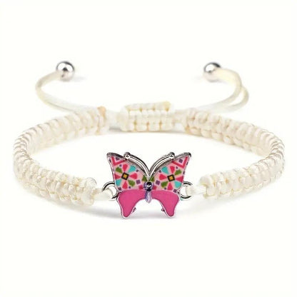 Women's Slouchy Butterfly Woven Adjustable Insect Bracelets
