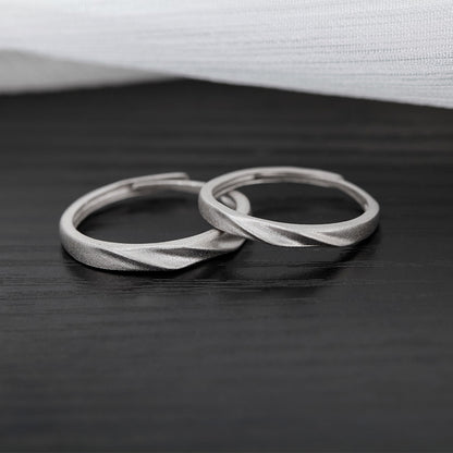 Female Male Couple Niche Simple Index Finger Pure Rings