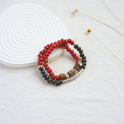 Hand-woven Ceramic Artistic Ethnic Style Couple Bracelets