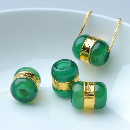 Women's & Men's With Jade Foot Chalcedony Cat's Eye Pendants