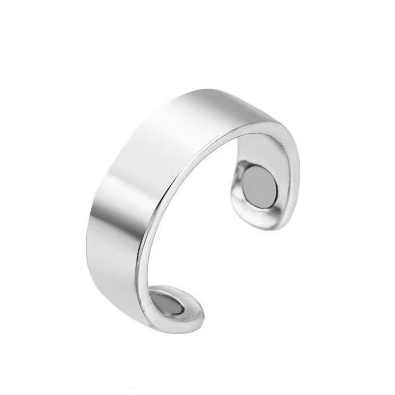 Women's & Men's Double Magnetic Therapy Health Care Open Rings