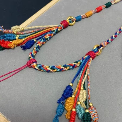 Tibet Beads Hand Rub Cotton Clavicle Necklaces