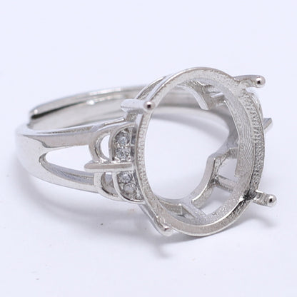 Frame Open Mouth Autumn Copper Alloy Electroplating Sier Rings