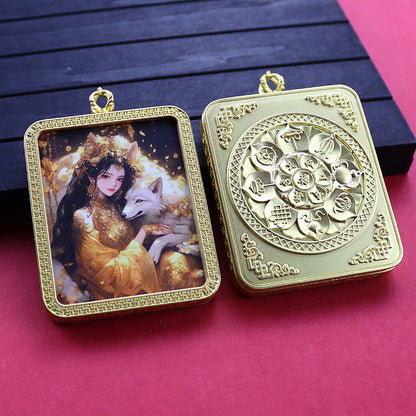 Ethnic Style Golden Fox Previous Life Pendants