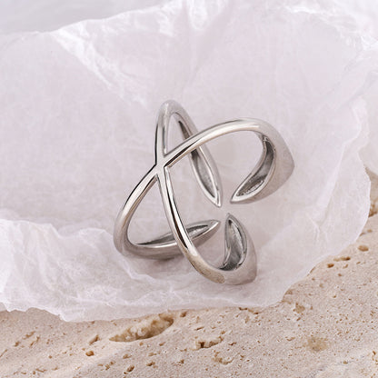 Four-leaf Female Simple Grace Personality Design Rings