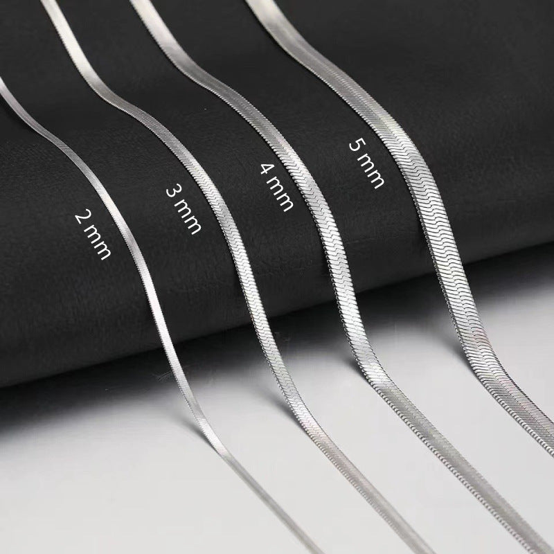 Women's & Men's Stainless Steel Blade Chain Personality Titanium Necklaces