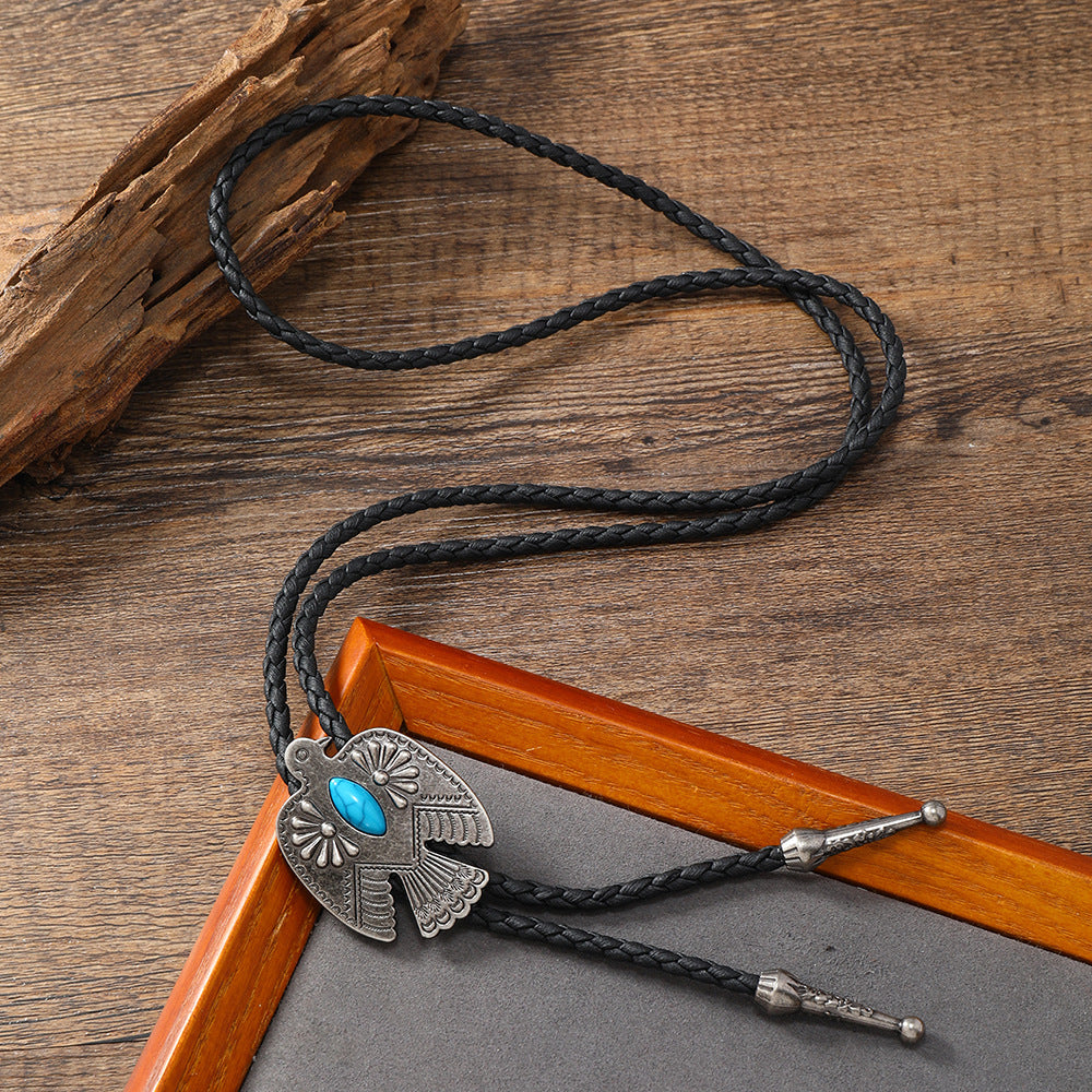 Alloy Accessories Turquoise Bolo Tie Western Necklaces