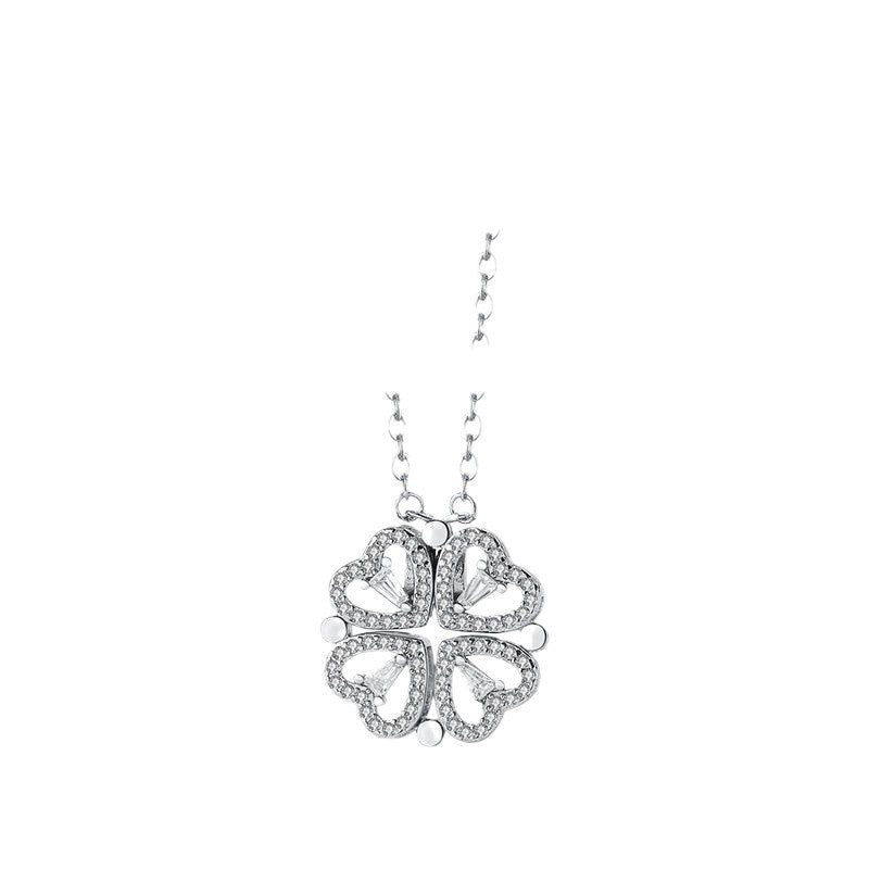 Zircon Clover One Style For Love Temperament Entry Necklaces