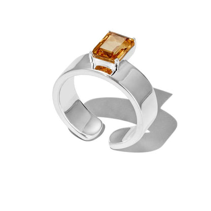 Sterling Sier Natural Citrine Does Not Fade Niche No Rings