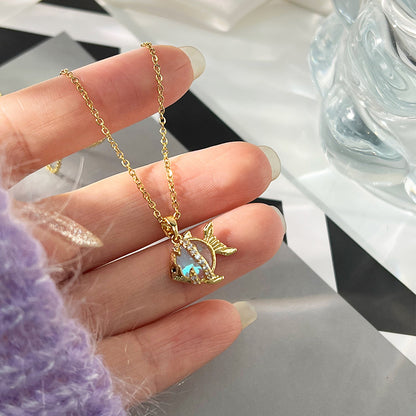 Women's Korean Affordable Luxury Style Fluorescent Series Necklaces