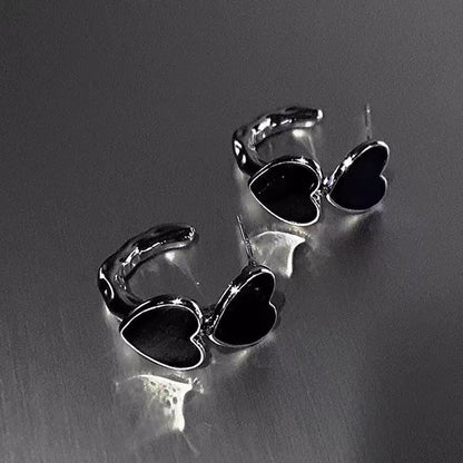 Women's Style Love Heart Set Trendy Temperament Earrings
