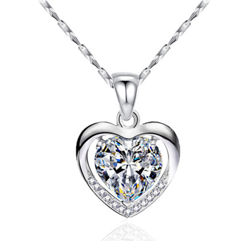 Women's Korean Light Luxury Minority Heart-shaped Simple Pendants