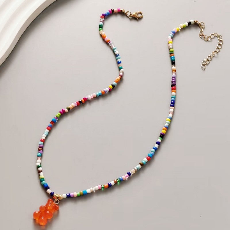 Summer Dopamine Color Indie Sweet Cute Necklaces