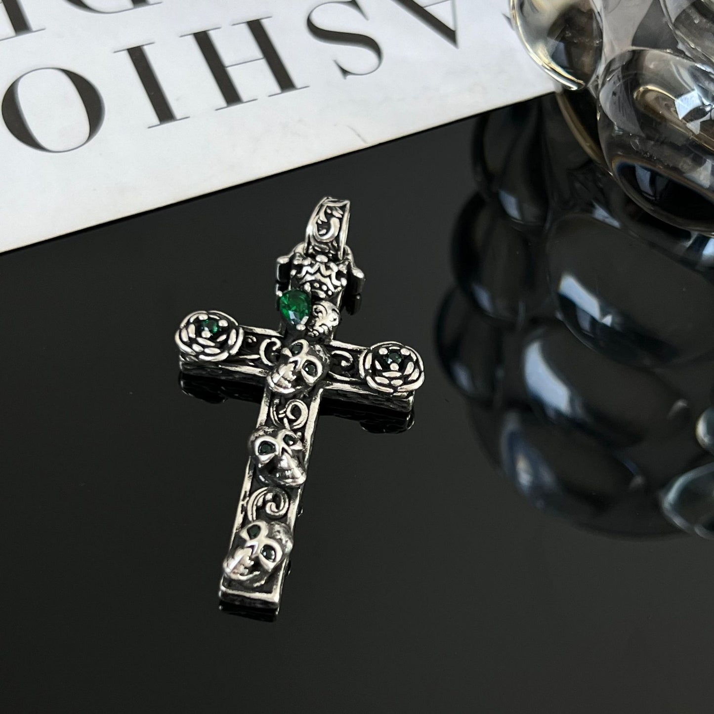 Women's & Men's Hop Niche Punk Accessories Distressed Vintage Cross Pendants