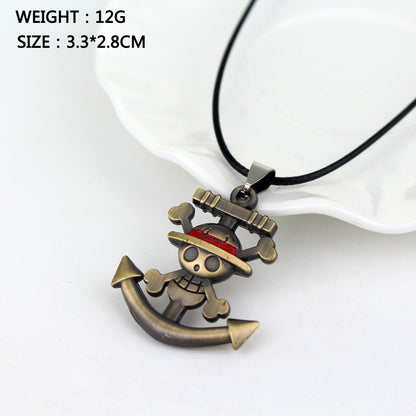 Peripheral Series One Piece Skull Boat Anchor Necklaces