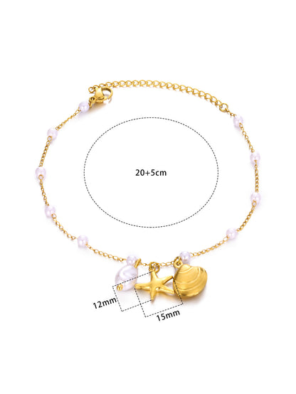 Summer Beach Style Shell Stainless Steel Necklaces