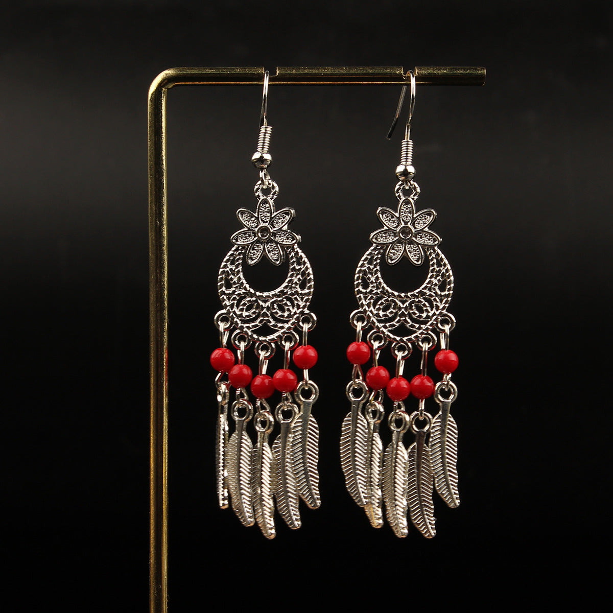 Sier Chinese Accessories For Minority Scenic Spots In Southwest Earrings