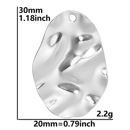 Colorful Vacuum Plating Stainless Steel Geometric Spacer Pendants