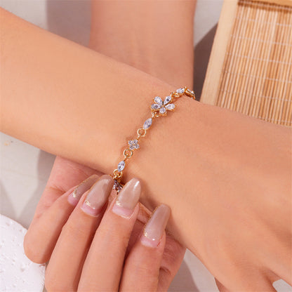 Women's Small Flower For Niche Design Light Bracelets