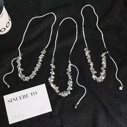 Love Star Sequin Tassel Fashion Temperament Necklaces