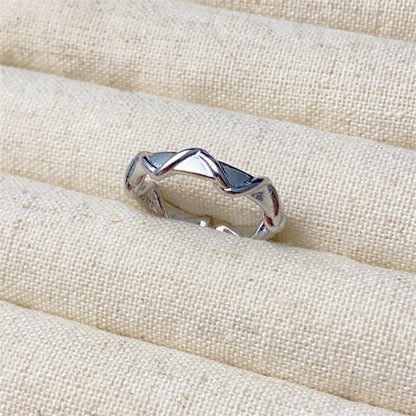 Women's Simple Sterling Sier Special Interest Light Rings