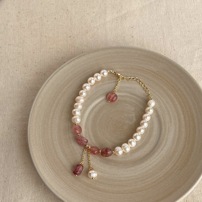Natural Pearl Female French Minority High Bracelets
