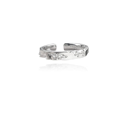 Women's Simple Design Small Pieces Of Sier Pearl Rings