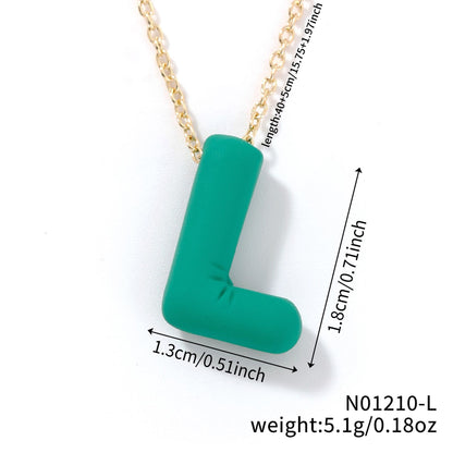 Comfortable Fashionable Personalized Trendy Simple Letter Necklaces